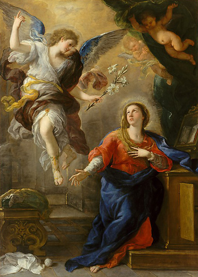 ルカ・ジョルダーノ（1634年-1705年）『受胎告知』